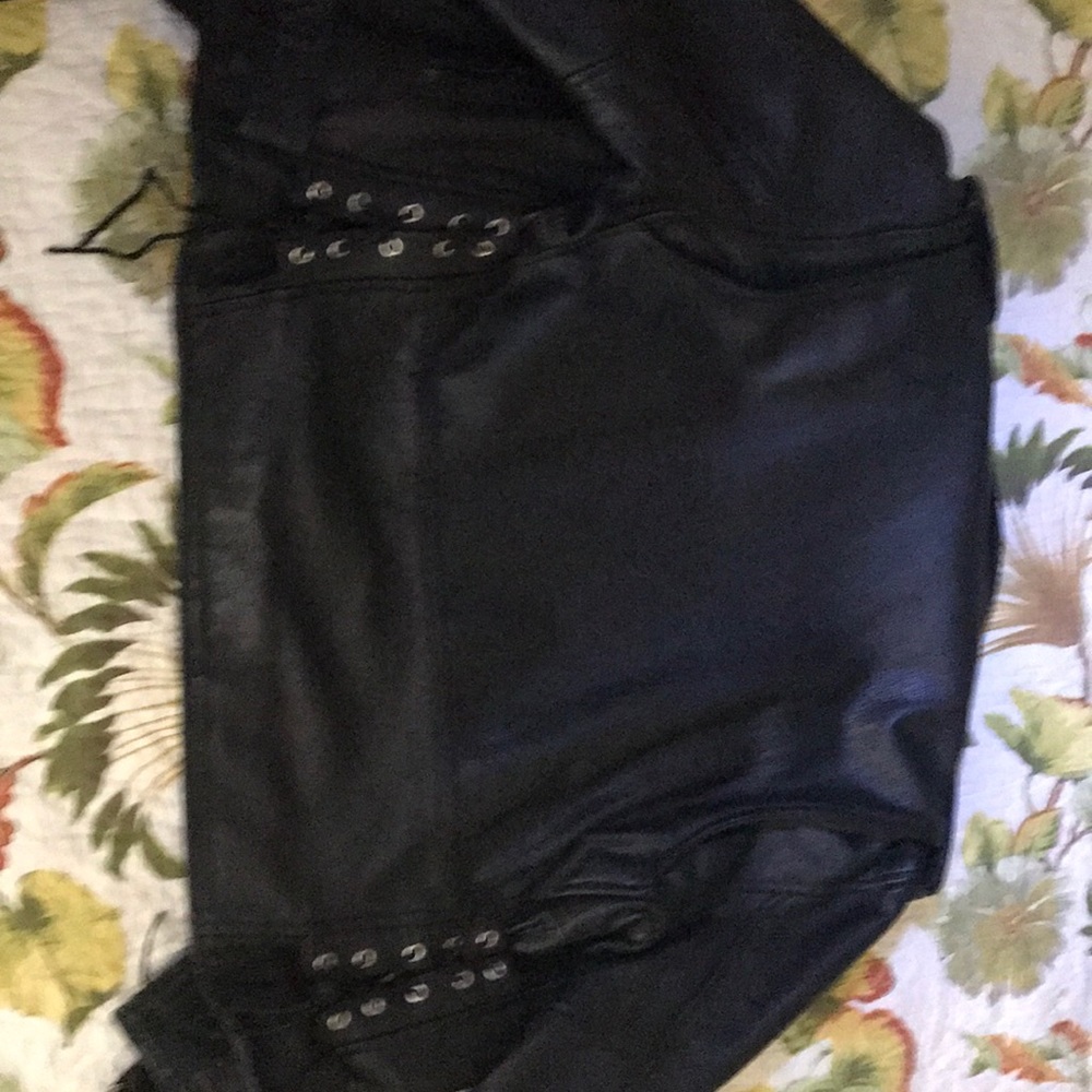 Genuine Leather Black Motor Jacket - Picture 4 of 4